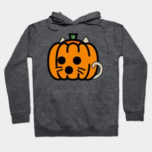 Surprised Pumpkin Cat Hoodie